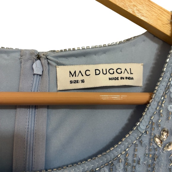 MAC DUGGAL Beaded Overlay A-Line Gown NWOT - Picture 9 of 12